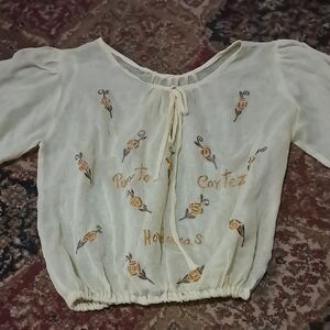 Adorable Vintage Sheer Blouse